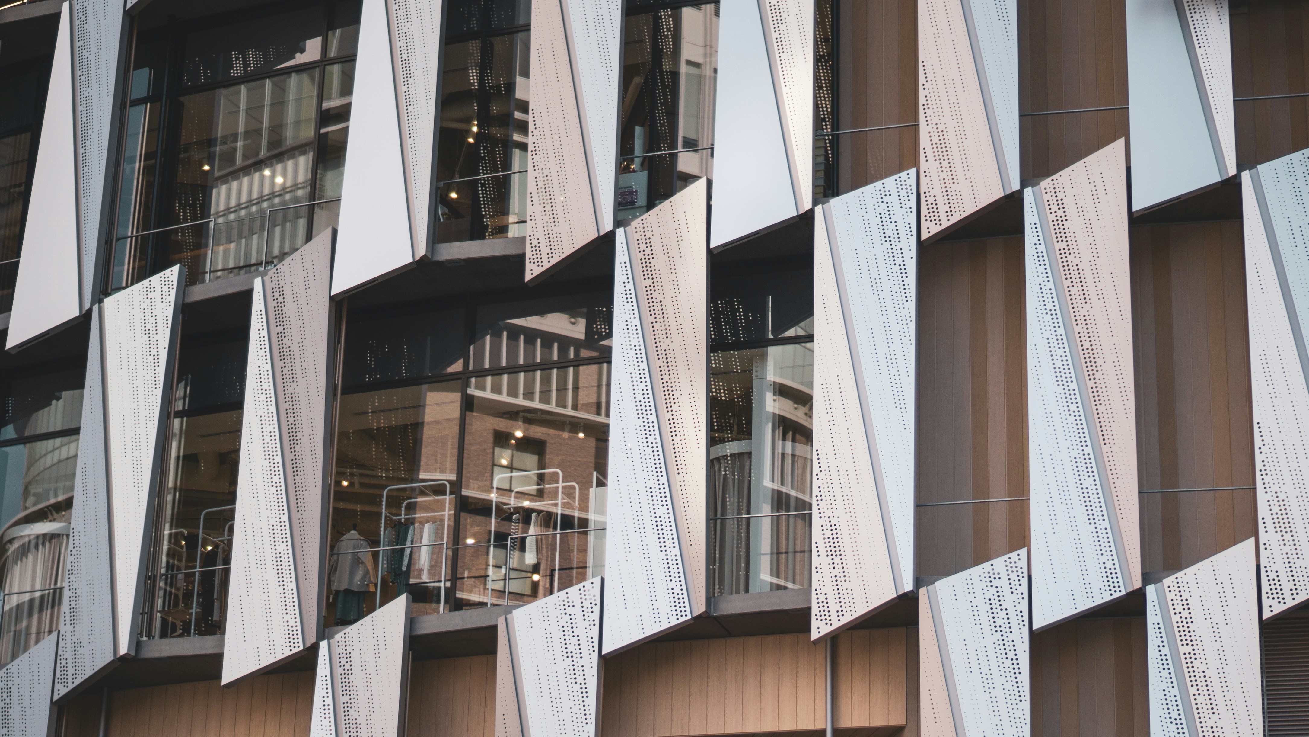 gray and brown painted window building