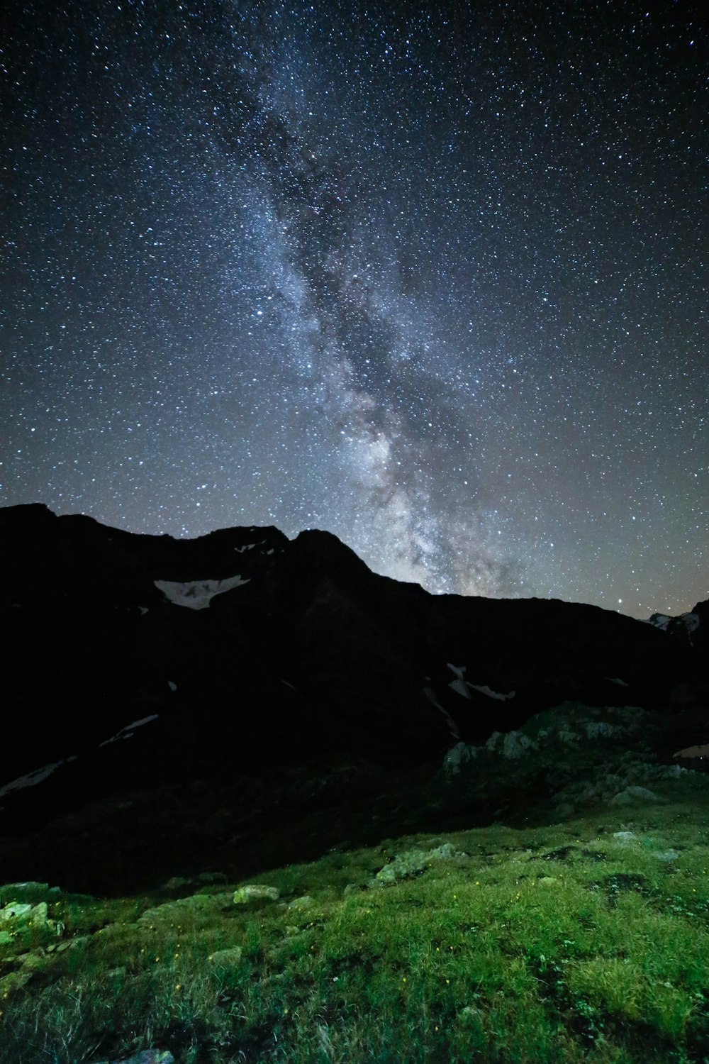 silhouette of mountain