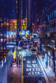 people at road during nighttime