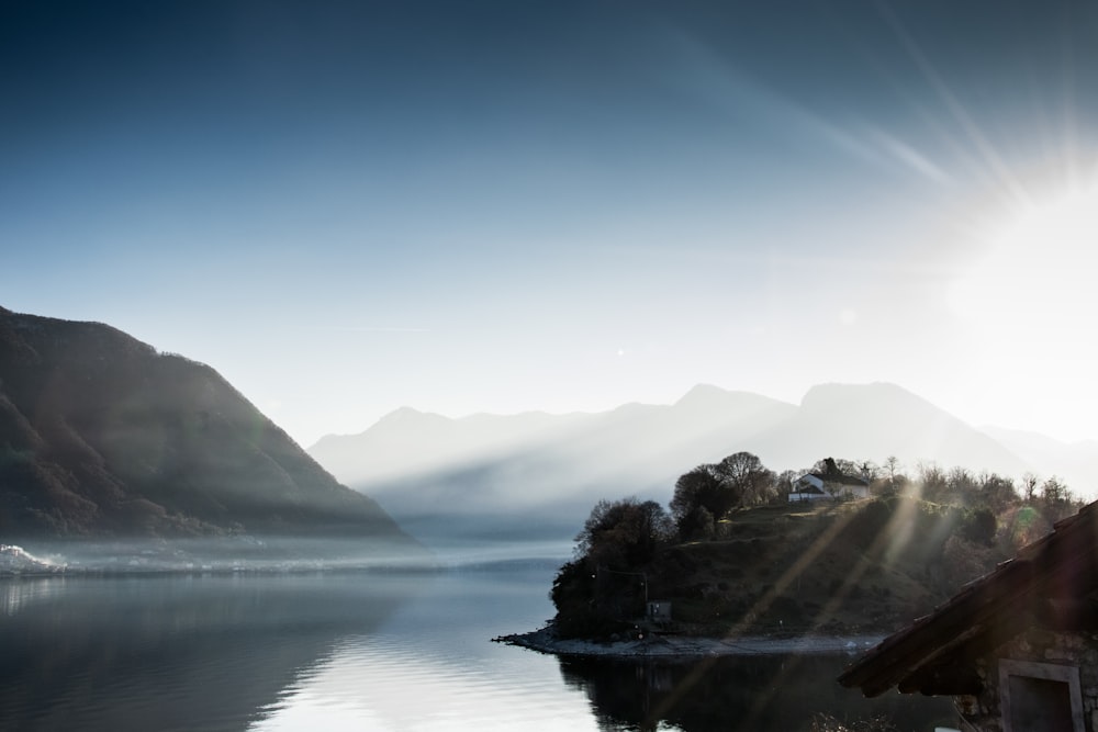 mountain and lake scenery