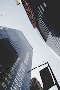 worms-eye view of tall building