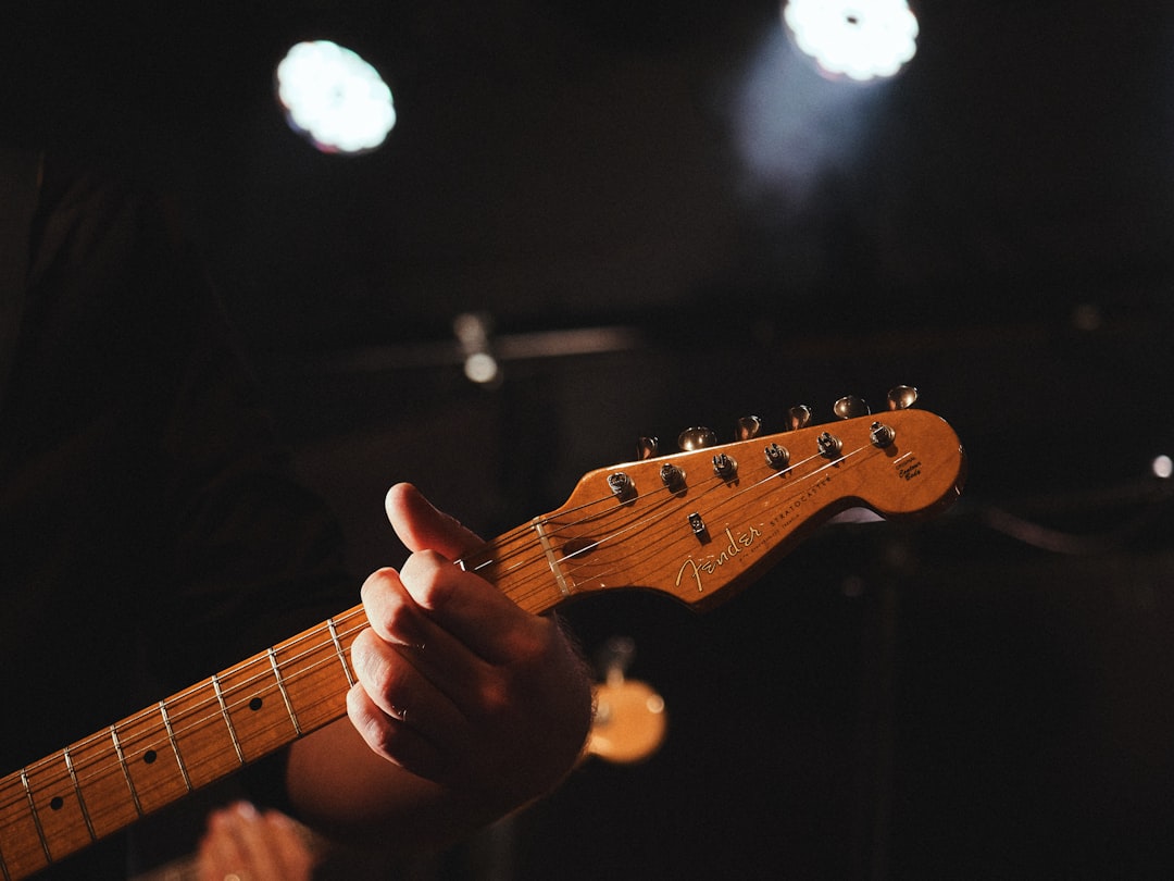 person playing guitar