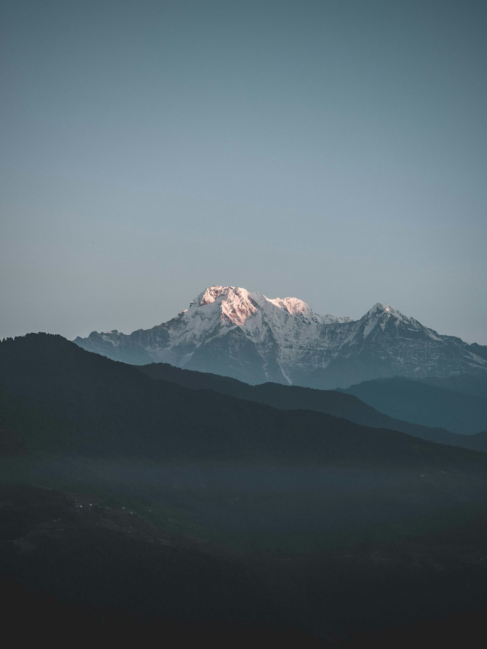 snowcapped mountains