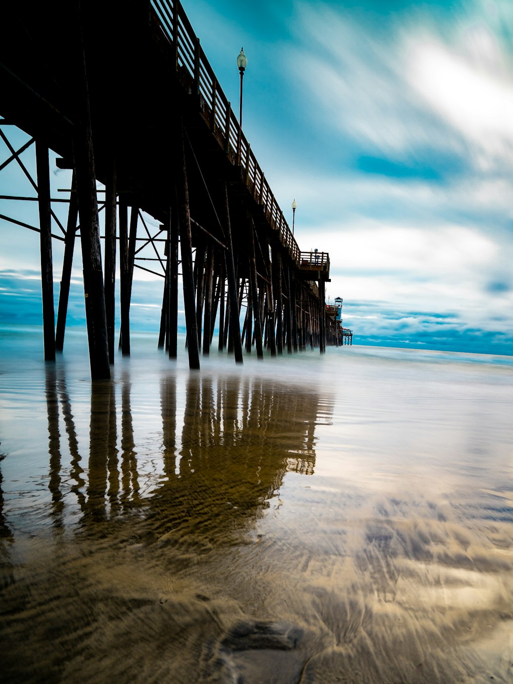 brown wooden dock