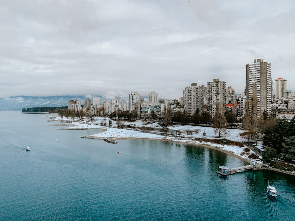 high rise building beside body of water