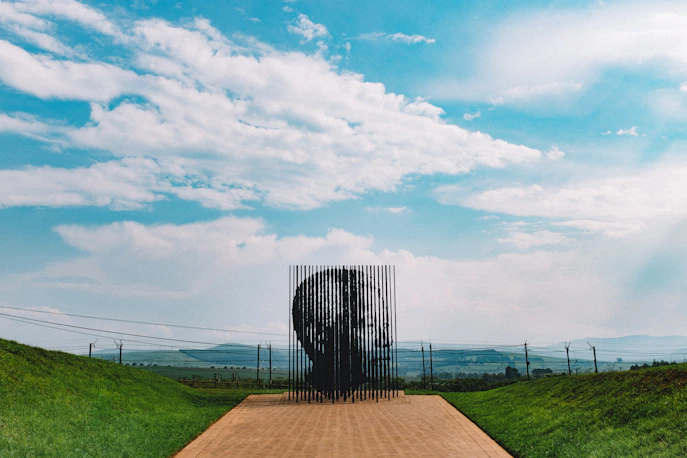 Nelson Mandela artwork at daytime