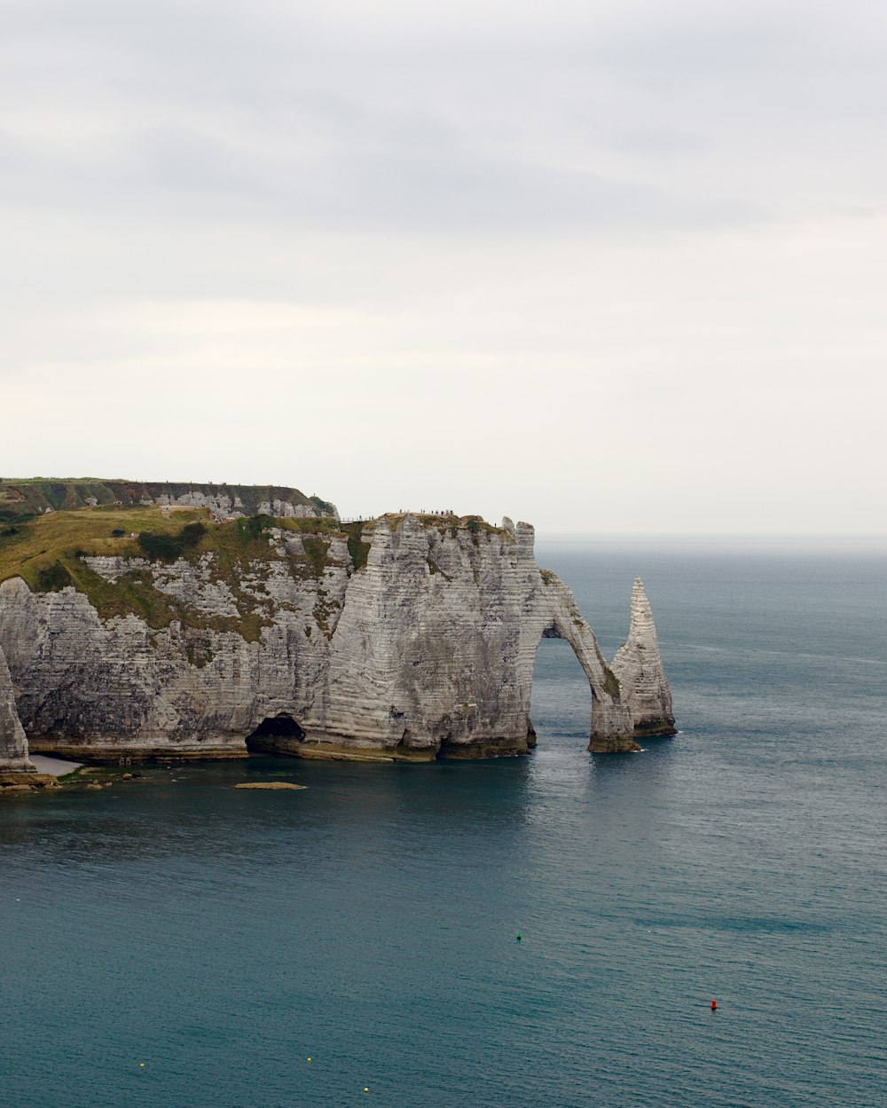 rock formation and body of water