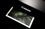 black Canon photo printer