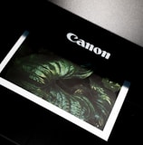 black Canon photo printer