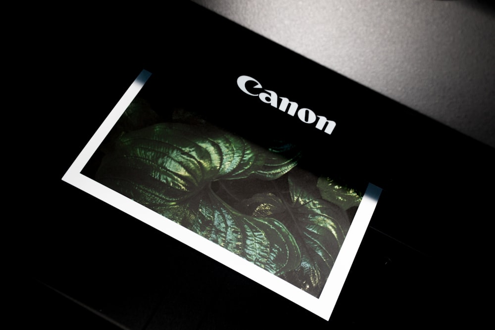 black Canon photo printer
