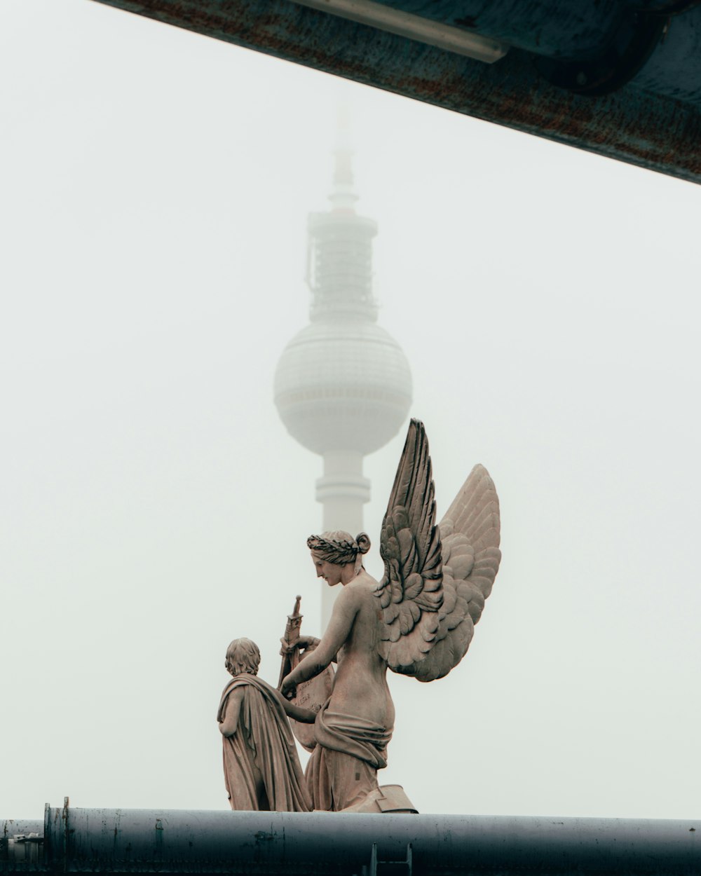 statue near mosque