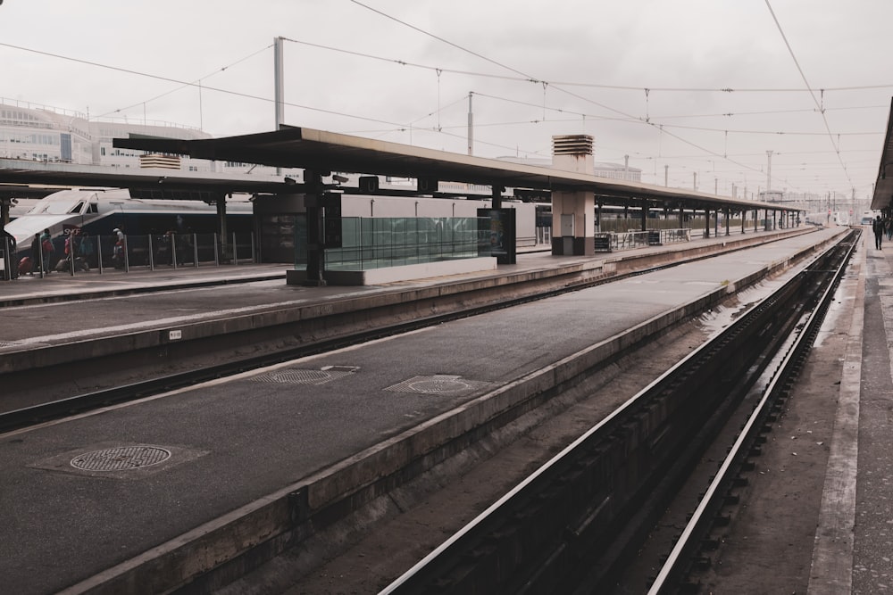 empty train station during daytime