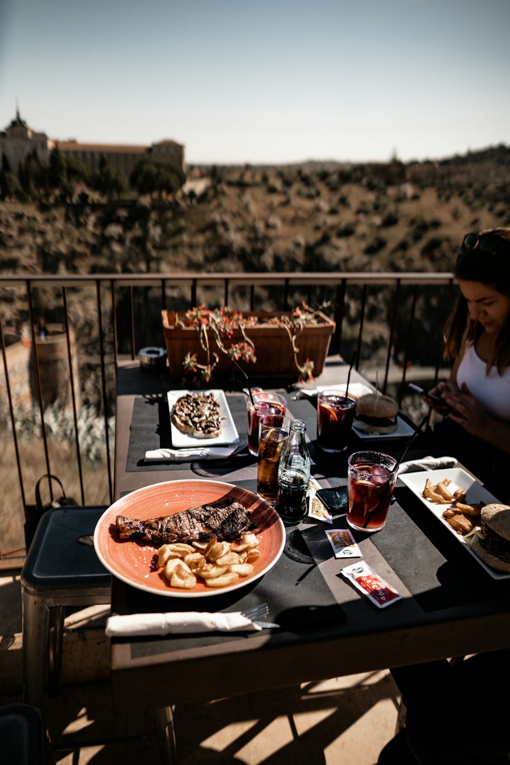 woman having meal during daytime