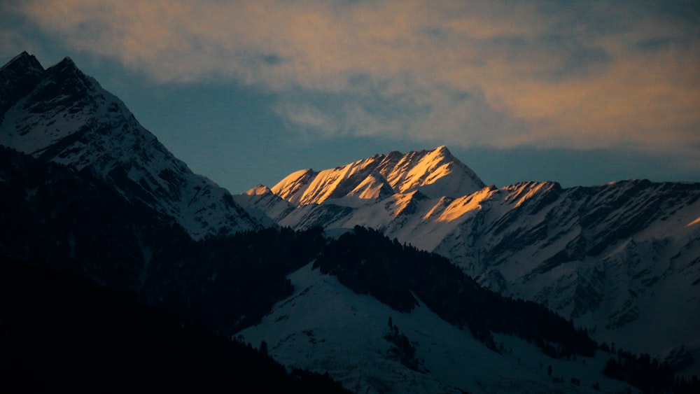 glacier mountains during day