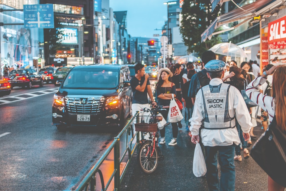 people walking on street