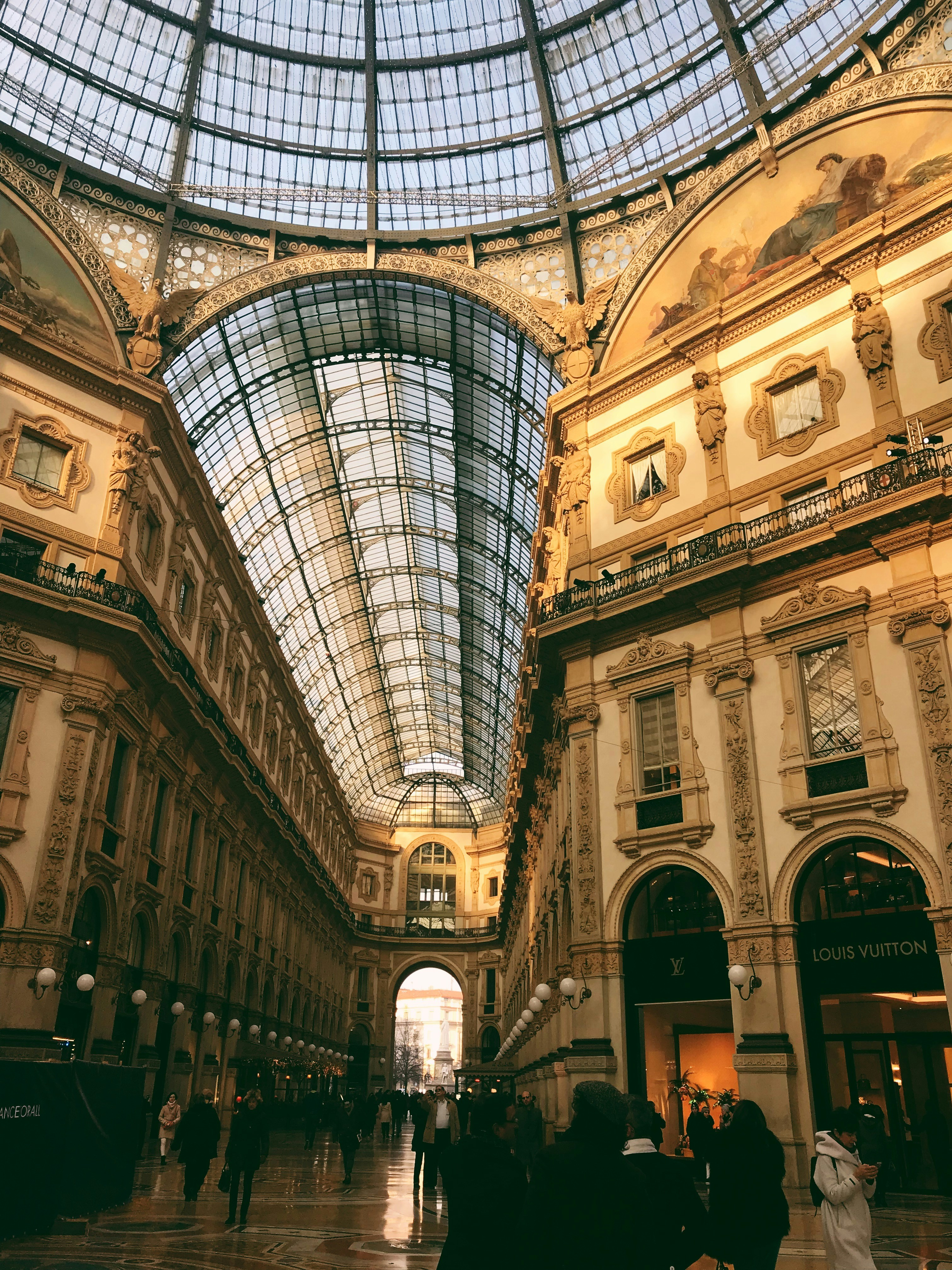 person walking inside the building