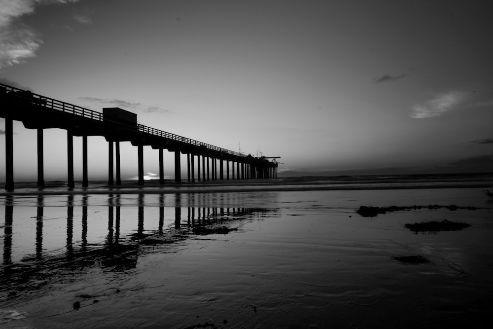 silhouette of a bridge photography