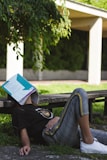 man sitting on surface