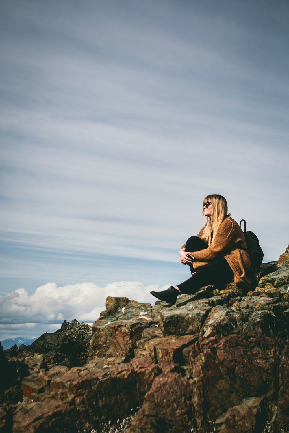 woman sitting outdoor