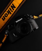 black Nikon body camera