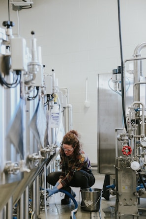 woman inside factory