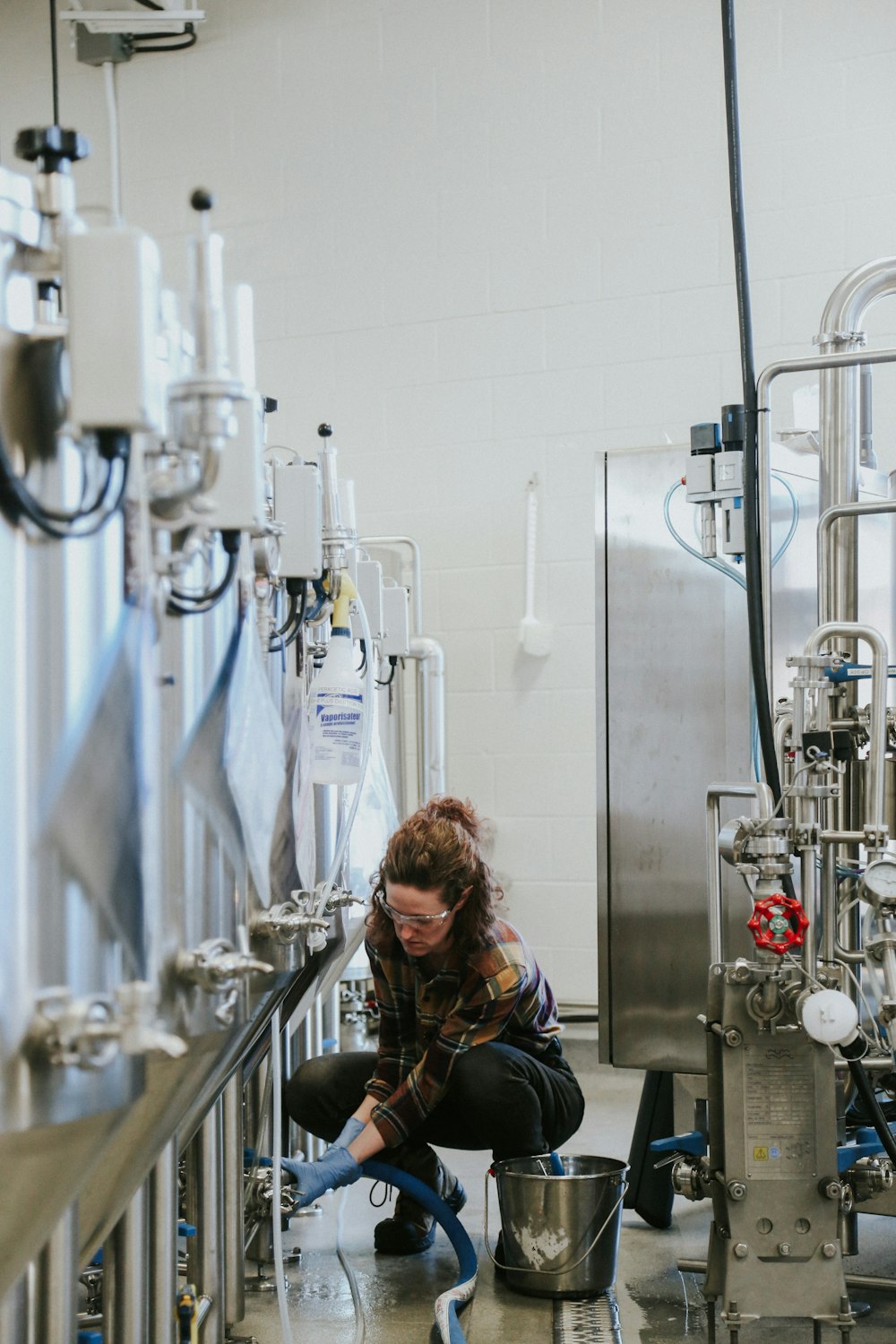 woman inside factory