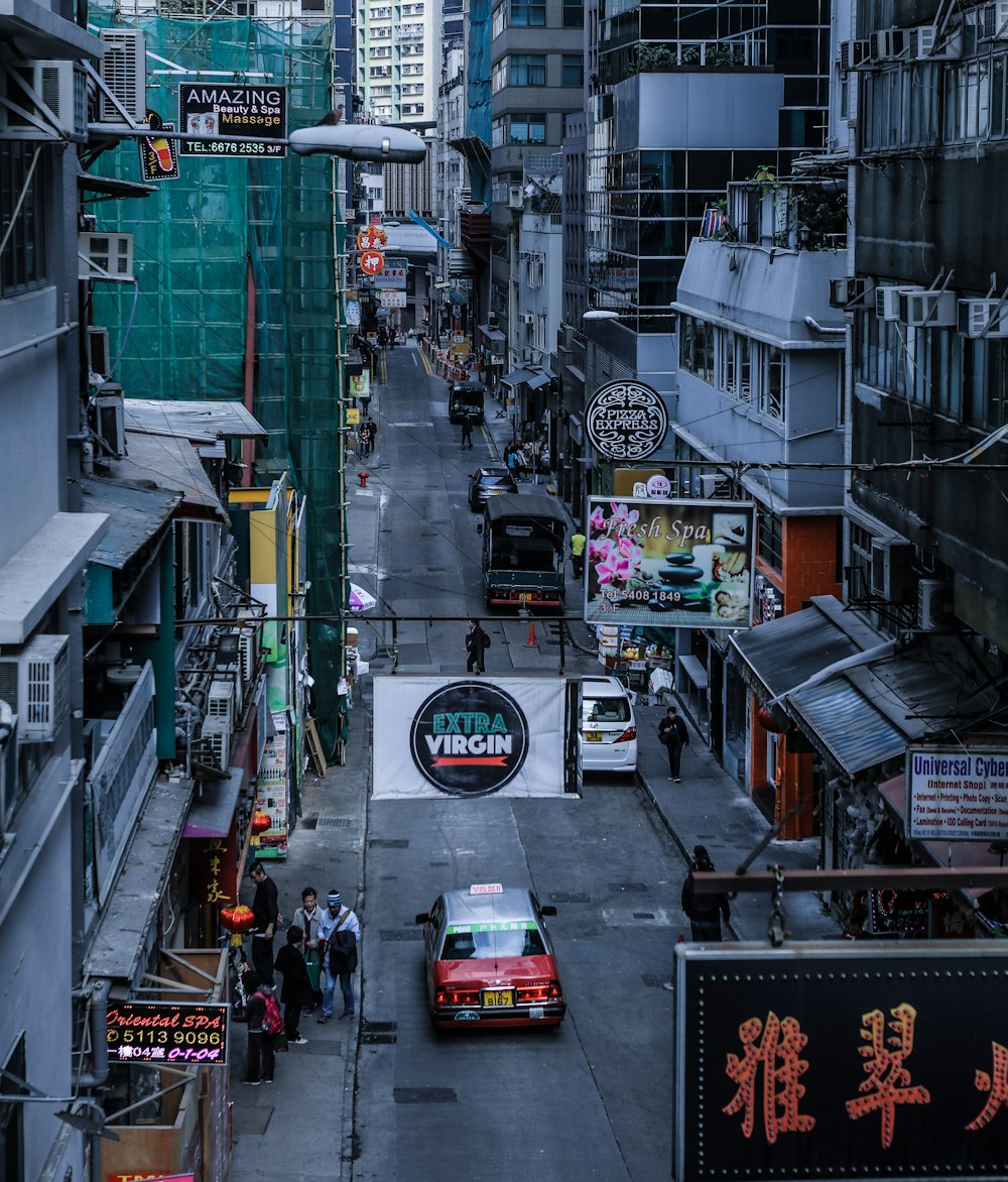 aerial photo of street