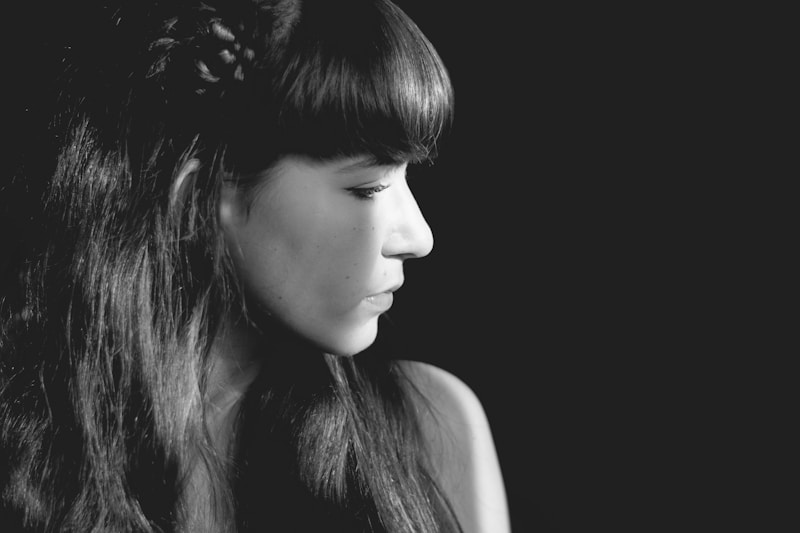 Timeless black and white portrait