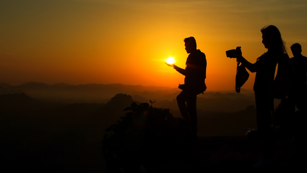 silhouette of man