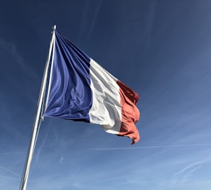 Yugoslavia flag under blue sky