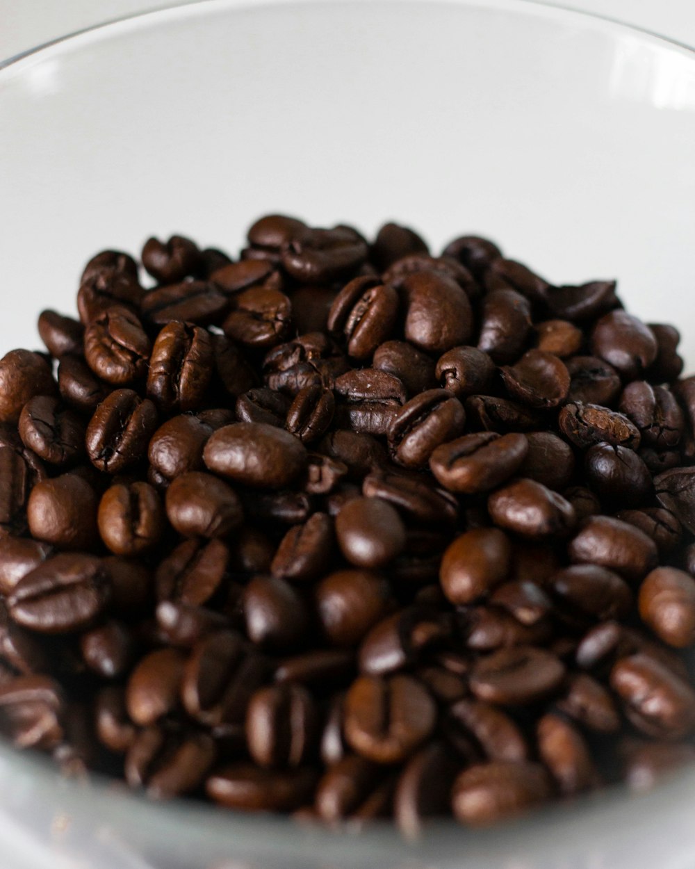 coffee beans on white plate
