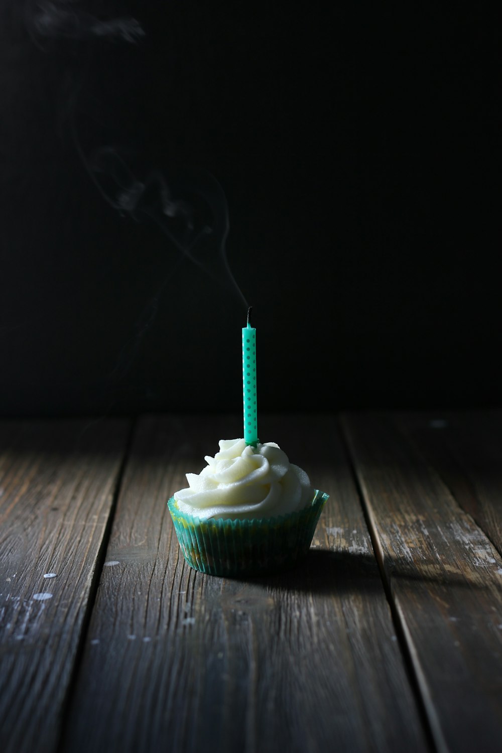 cupcake with candle on top