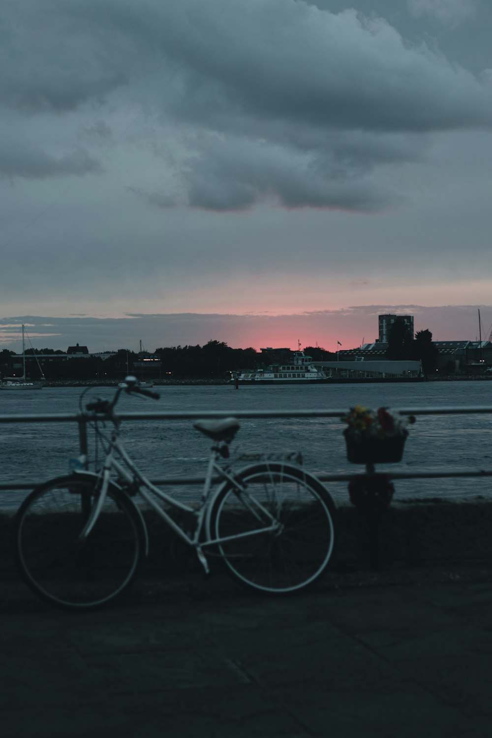 bike beside railing