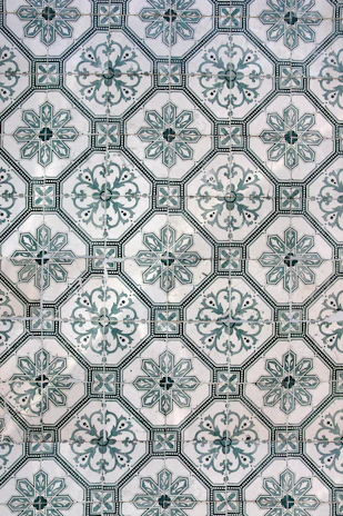 a close up of a wall with a pattern on it