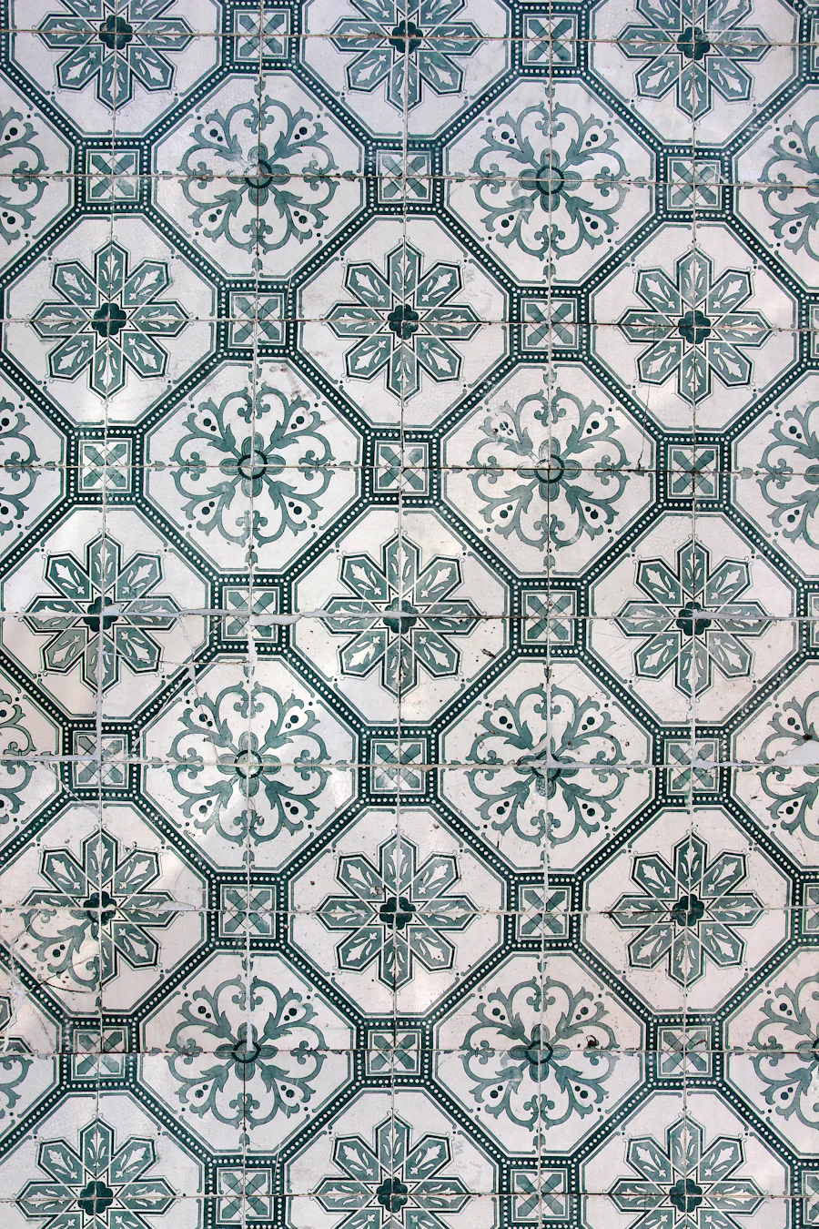 Victorian Green Encaustic Tile