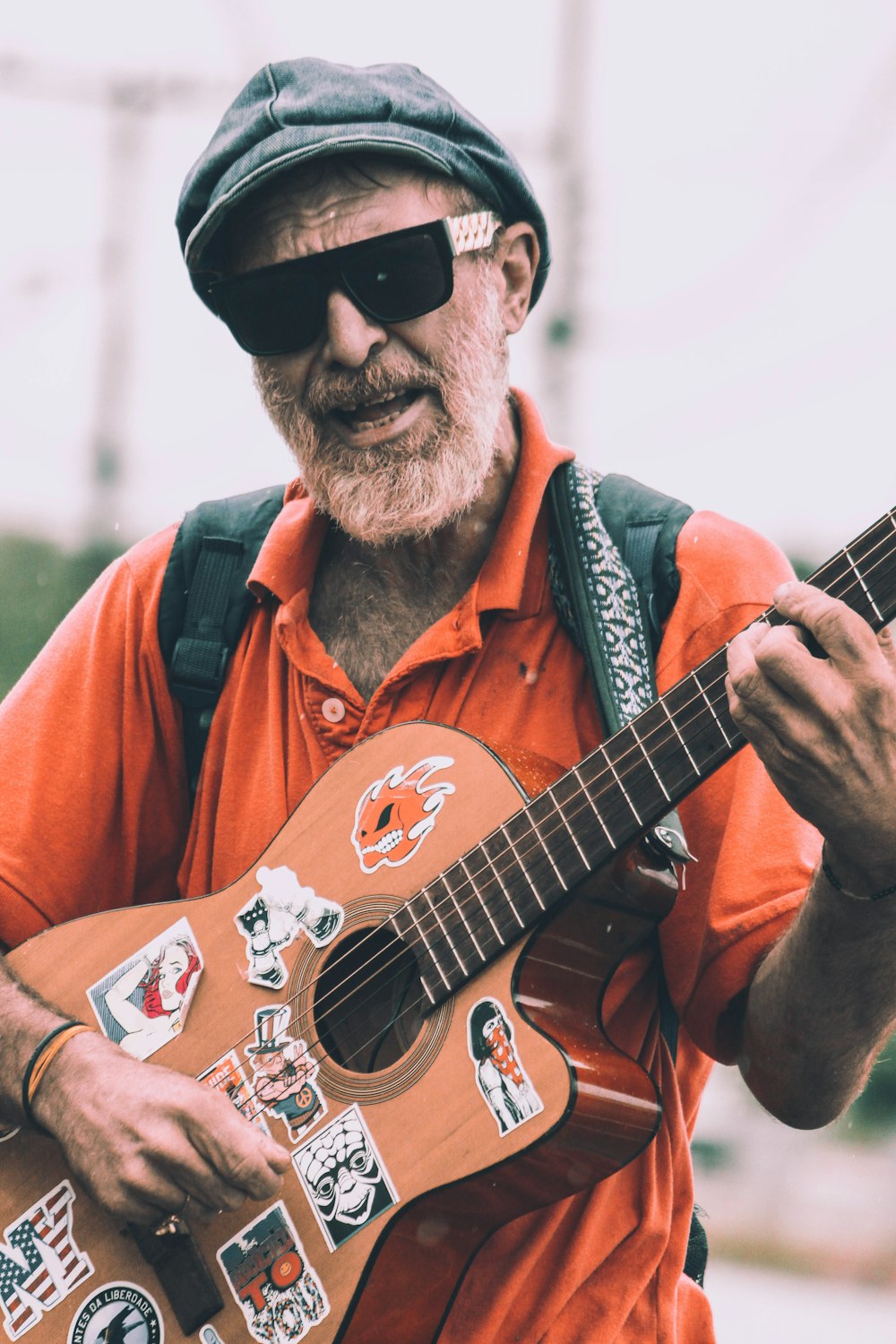 man playing guitar