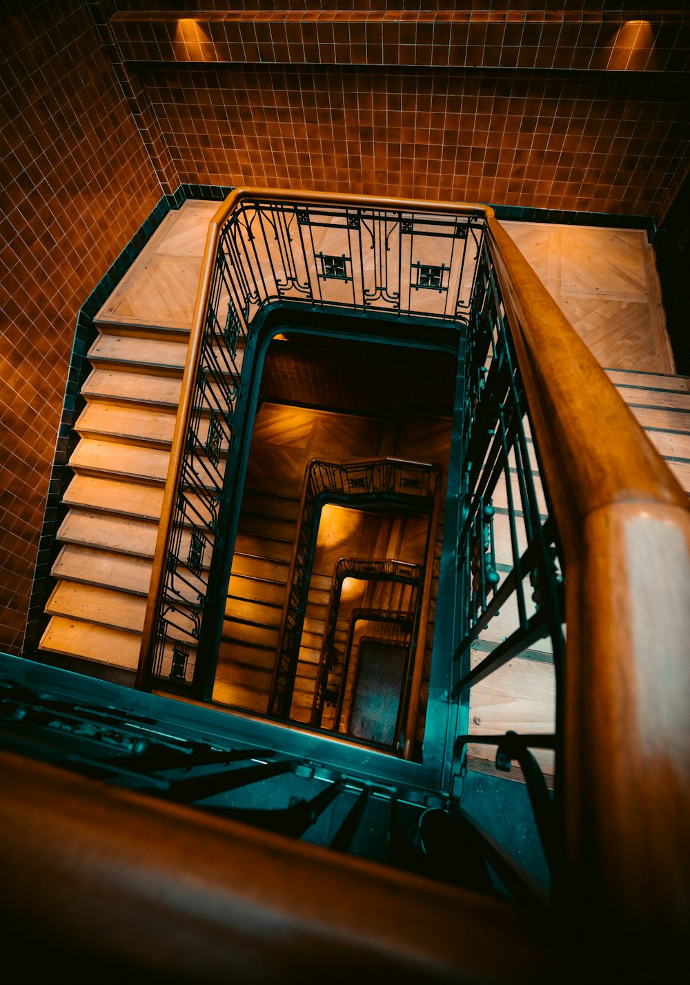 view of empty stairs