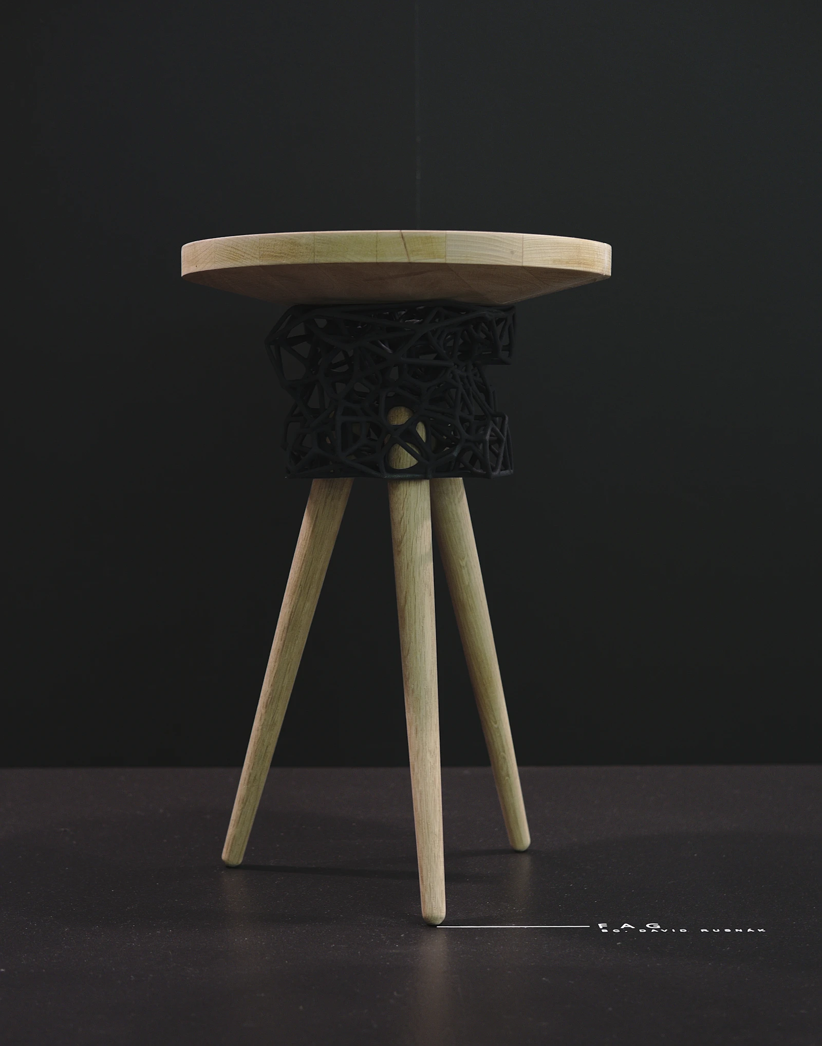 Terra Sculpted Stool