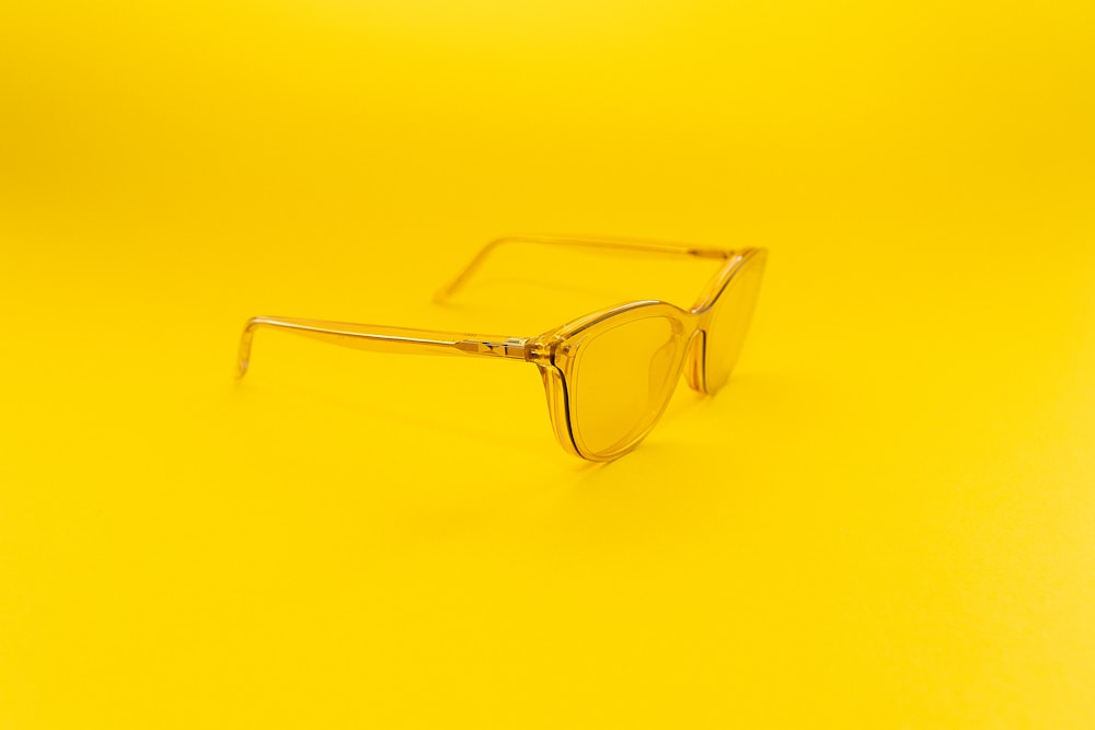 gold framed eyeglasses