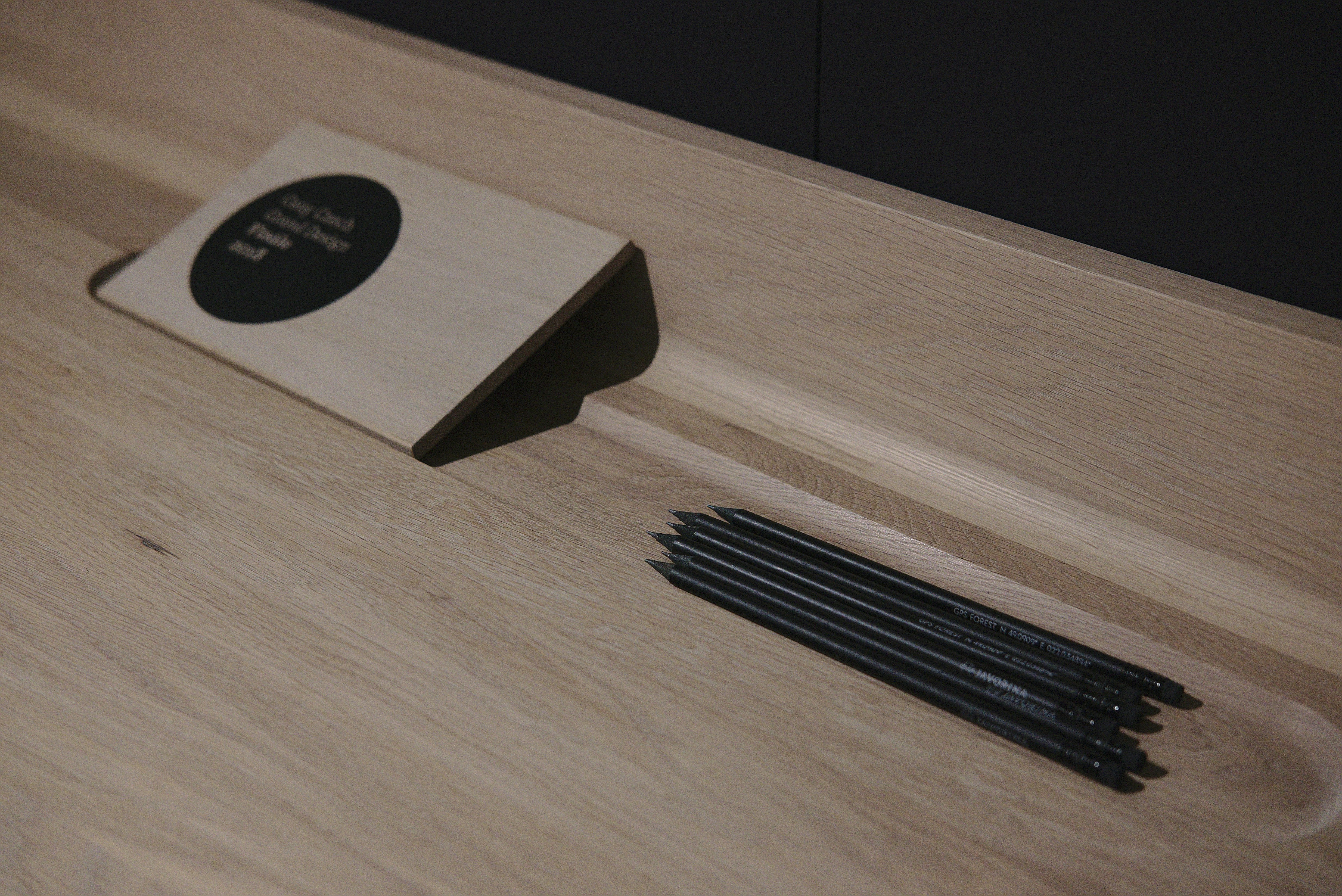 black pencils with case