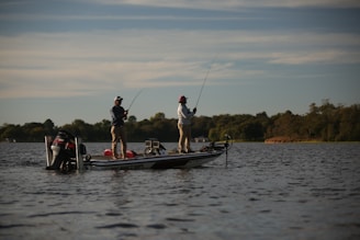 two persons on boat