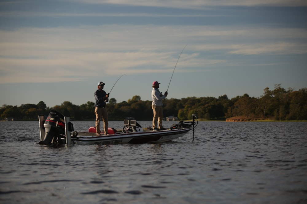 two persons on boat