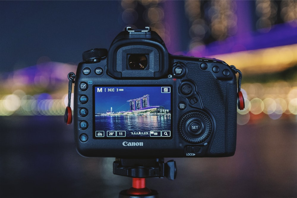 view of Marina Bay Sands from DSLR camera