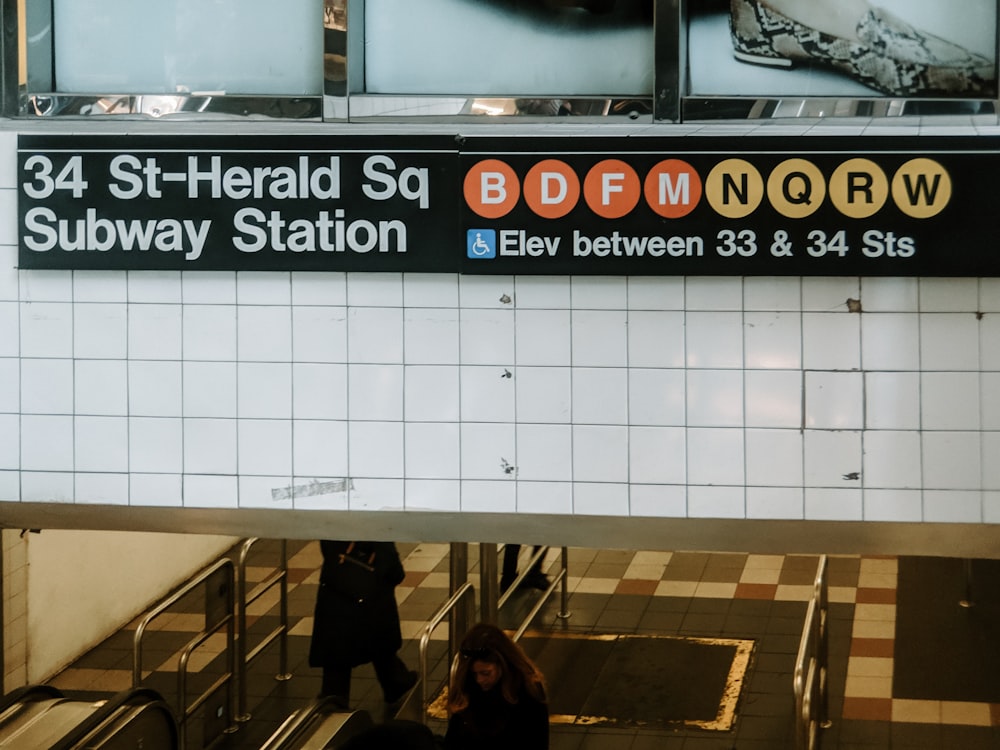 subway station signage