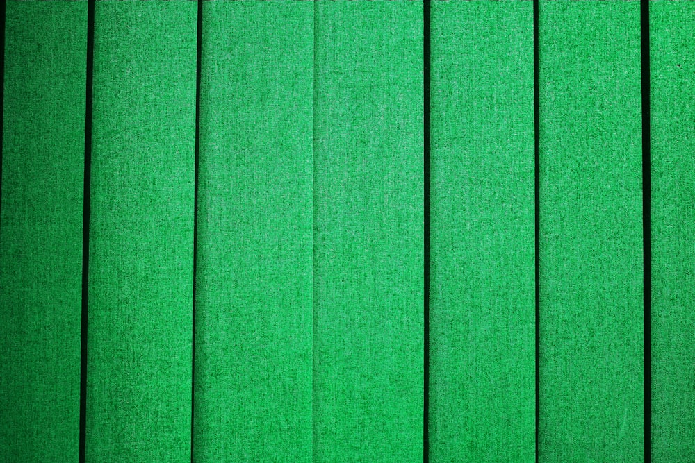 green textile