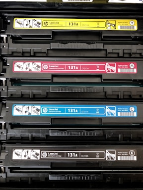 four laptop batteries