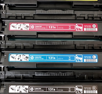 four laptop batteries