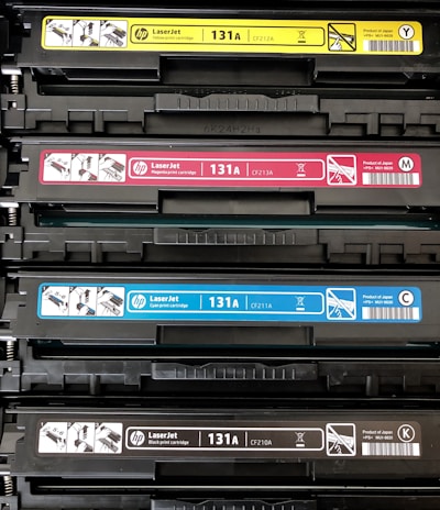 four laptop batteries