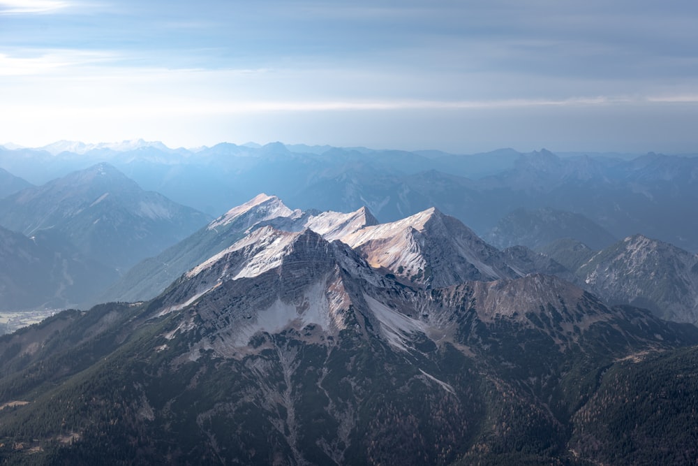 snowcapped mountains