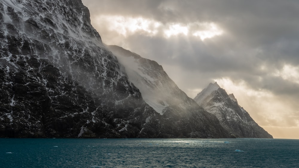 mountain and ocean